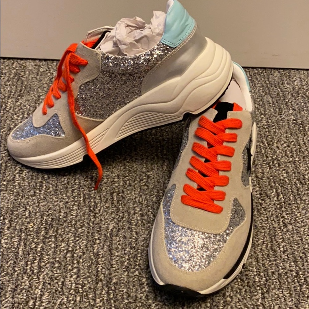 NWOT Sequin Star Sneakers